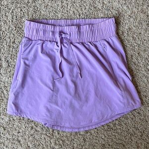 Lilac Athletic Skirt with Drawstring